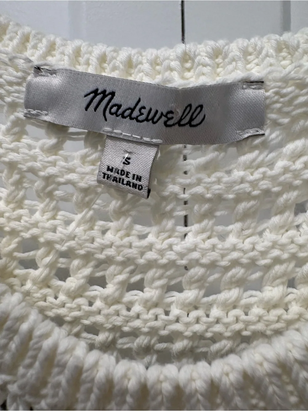 Madewell cream sleeveless